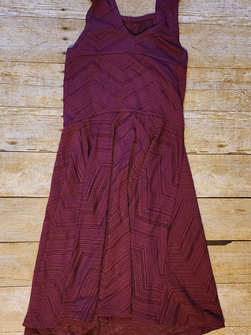 Mossimo Supply Co. Sleeveless Chevron Dress - Plum